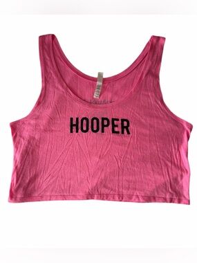 Pink Hooper Crop Tank - Rachael Lust Merch